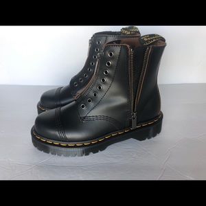 Doc Martens 1460 Bex LL Smooth Black Boots Zipper Mens Size 6 Womens 7
